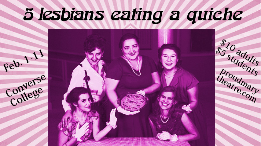 Meet the Lesbians in our first video promo for 5 LESBIANS EATING A QUICHE